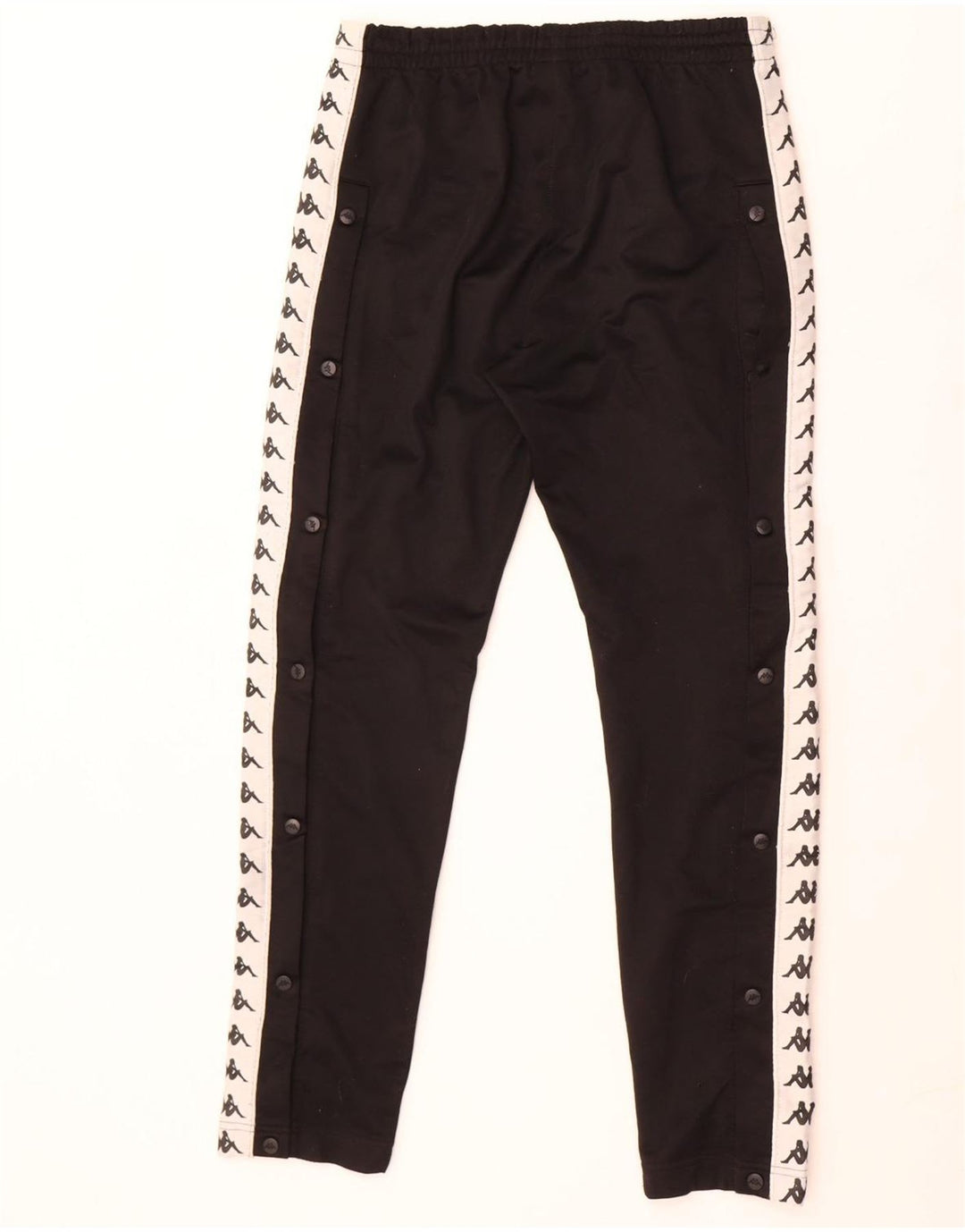 Calça de treino masculina Kappa com estampa gráfica média preta colorblock