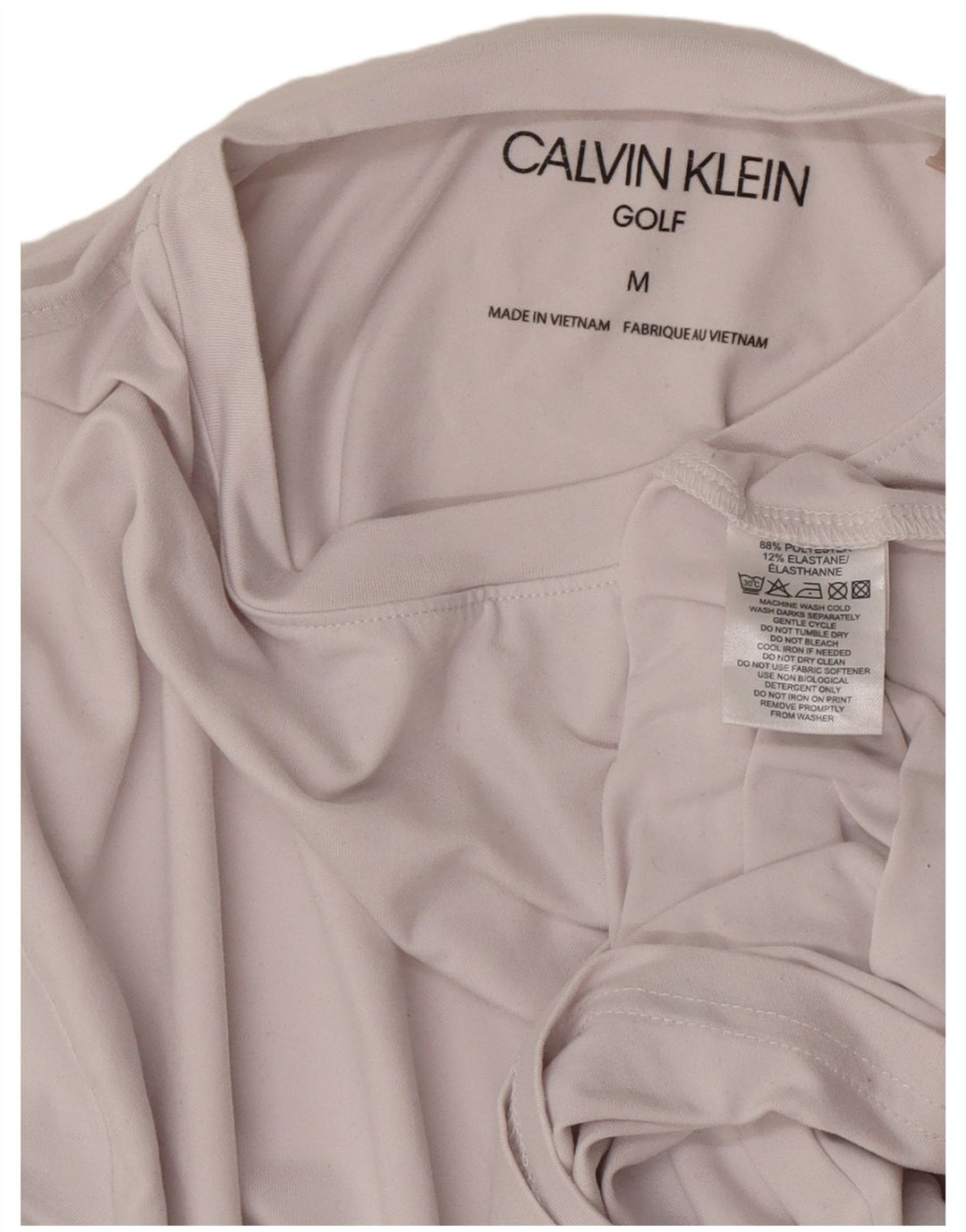 Calvin Klein Camiseta masculina de golfe Top cinza médio algodão