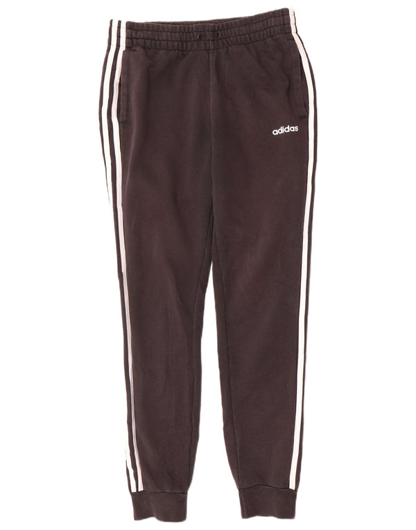Calça de treino feminina Adidas Joggers UK 8/10 pequeno algodão preto