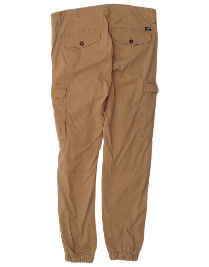 Calça cargo masculina Jack & Jones Joggers W33 L34 bege