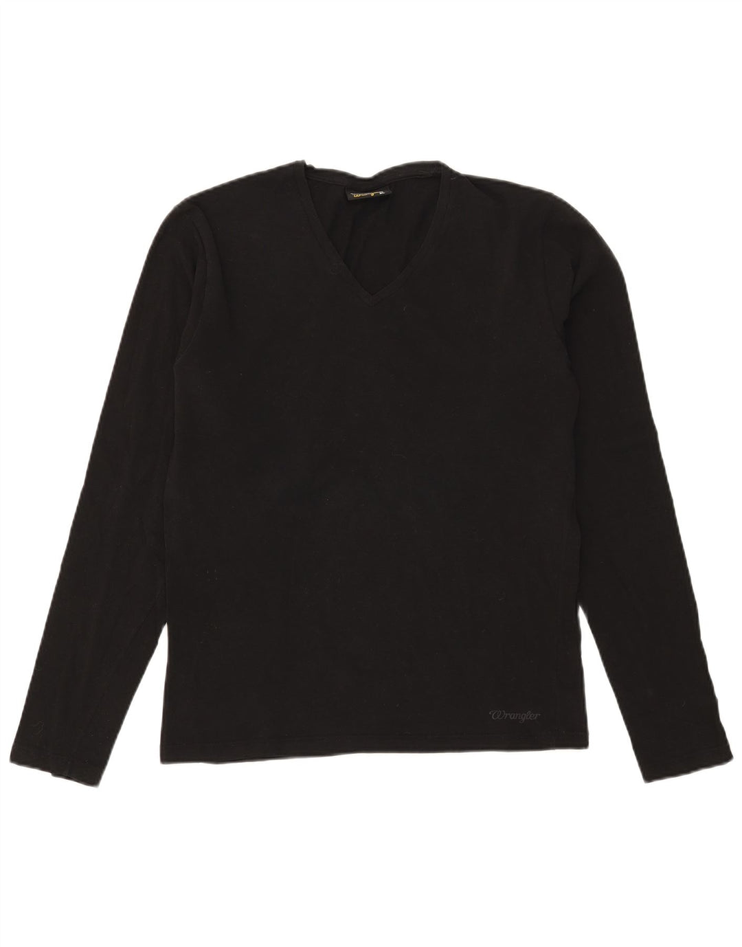 Wrangler Top feminino manga comprida UK 18 XL preto