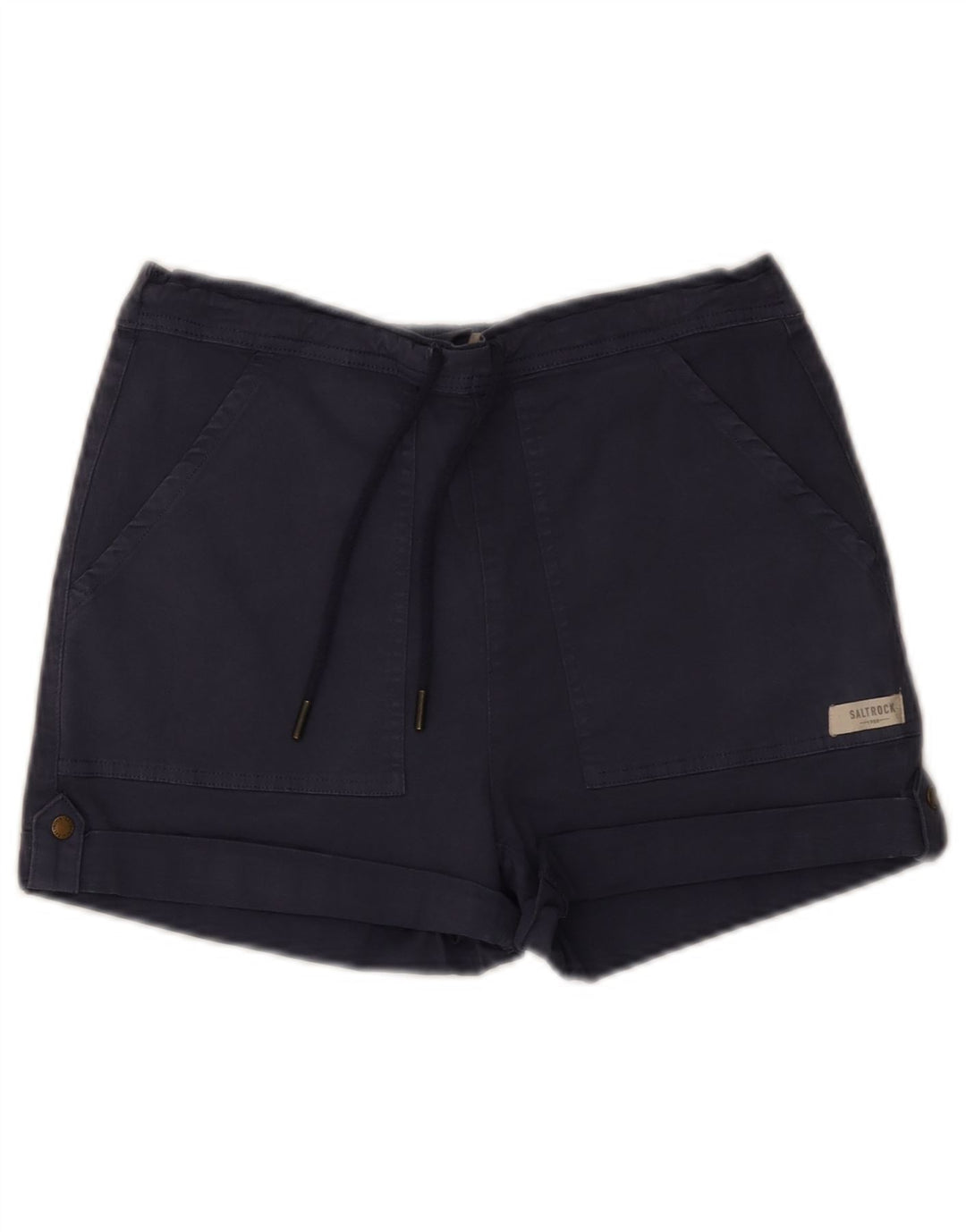 Shorts Chino feminino Saltrock W30 algodão azul marinho médio