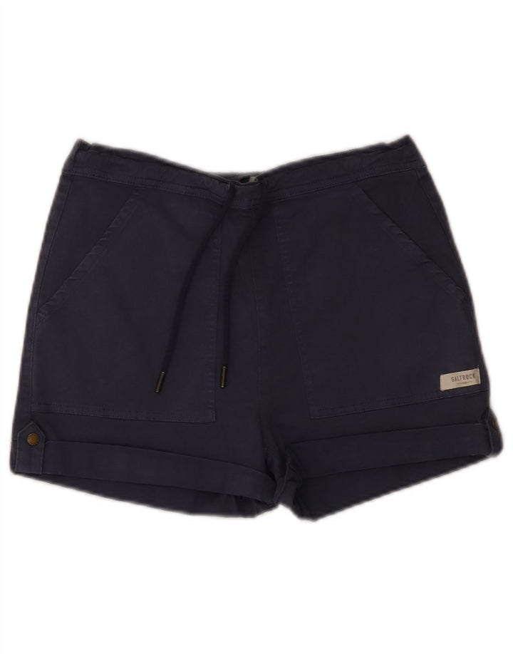 Shorts Chino feminino Saltrock W30 algodão azul marinho médio