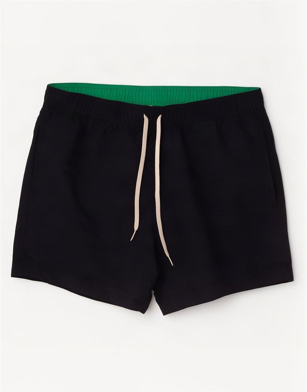 Shorts de natação masculino Champion pequeno poliéster azul marinho