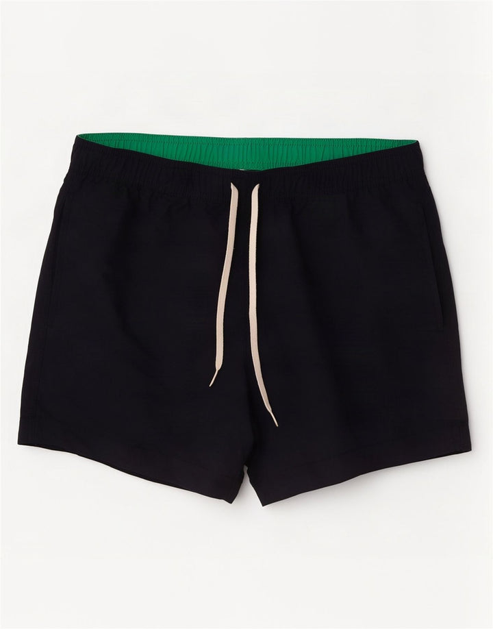 Shorts de natação masculino Champion pequeno poliéster azul marinho