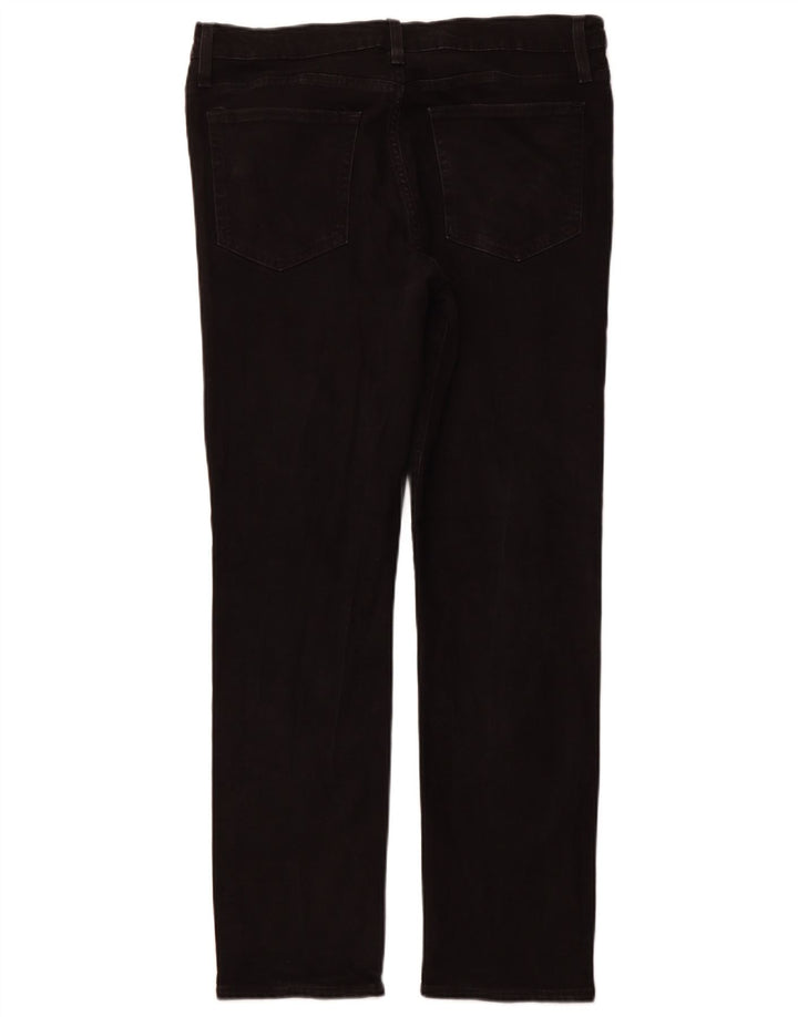 J. CREW Masculino Flex Straight Jeans W34 L32 Algodão Preto