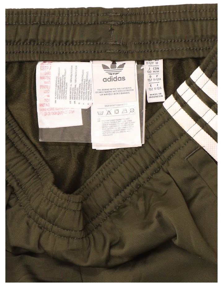 ADIDAS Meninos Calças de Treino Joggers 11-12 Anos Cáqui Poliéster