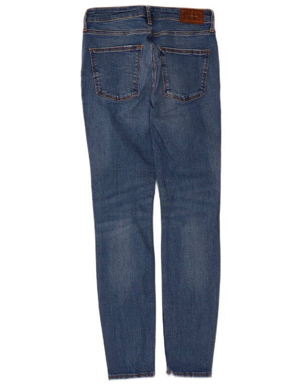 Zara Jeans Skinny Feminino UE 38 Pequeno W28 L28 Azul Algodão