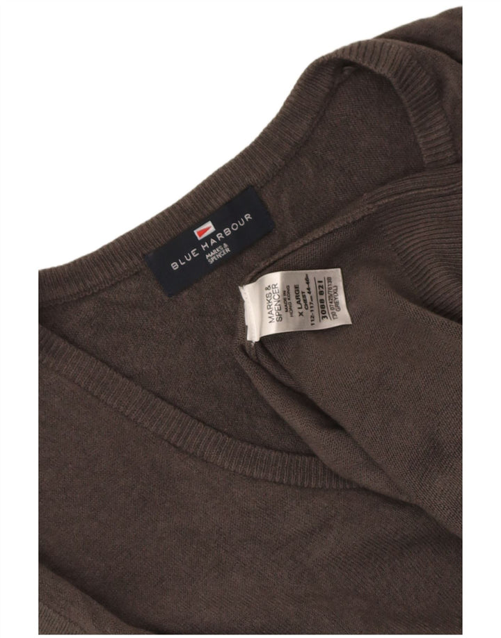 Regata masculina Marks & Spencer Blue Harbor Vest XL cinza acrílico
