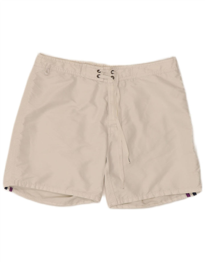 Shorts de natação masculino Sundek grande poliéster branco