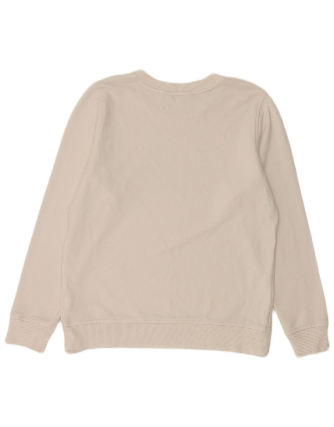 Tommy Hilfiger moletom feminino gráfico oversized jumper UK 10 pequeno branco