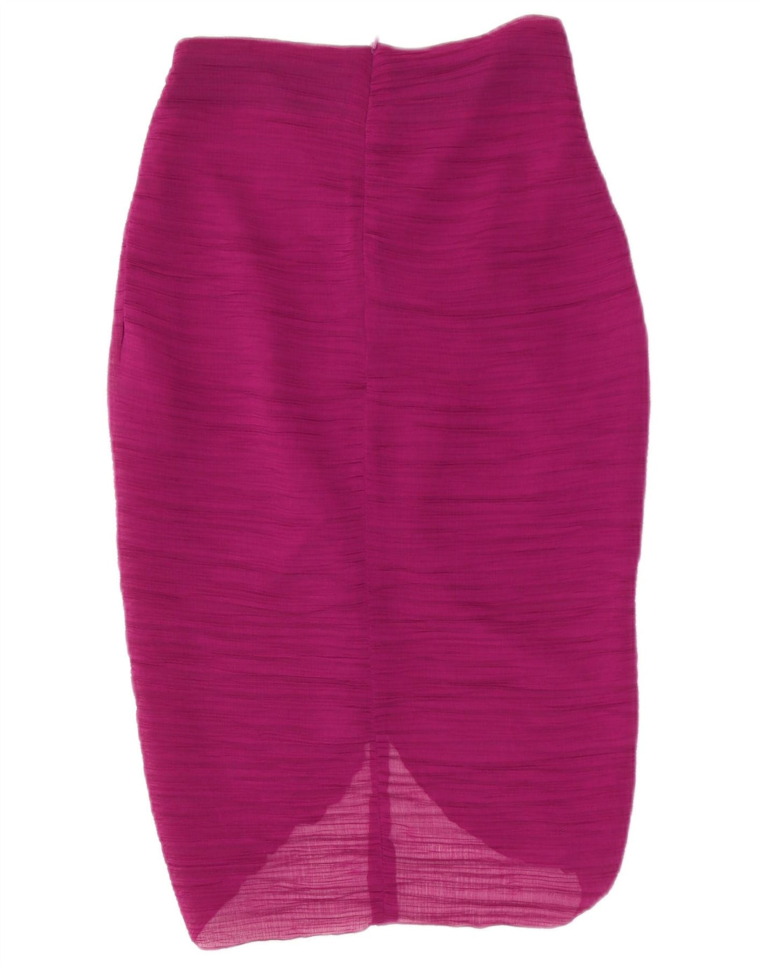Zara Saia midi feminina de cintura alta pequena W26 poliéster roxo