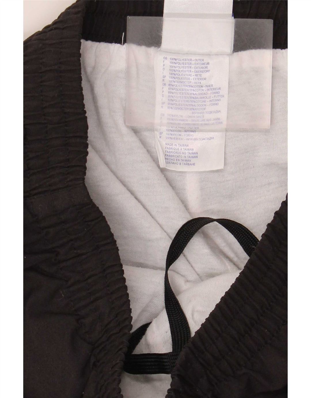 Reebok Mens Calças de treino Joggers Médio Preto Poliéster