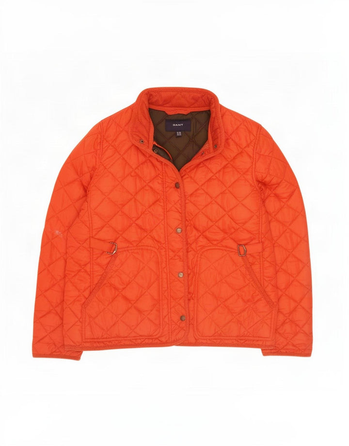 Jaqueta acolchoada feminina Gant UK 20 2XL poliéster laranja