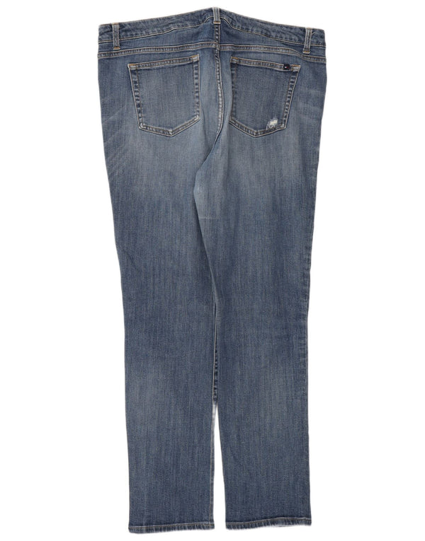 Jeans Tommy Hilfiger feminino desgastado slim W36 L31 algodão azul