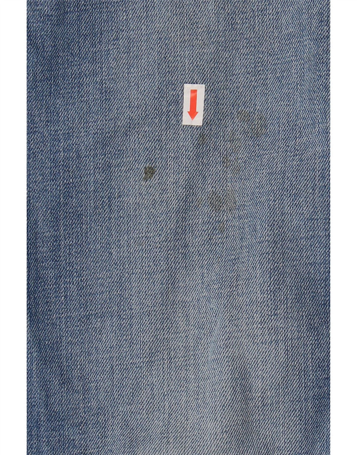 Calça jeans reta masculina Fat Face W38 L29 algodão azul