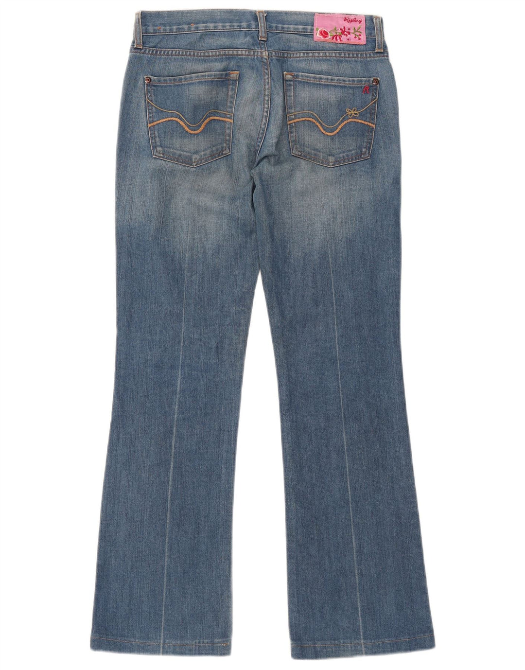 Replay Jeans Bootcut Feminino W27 L30 Azul Algodão