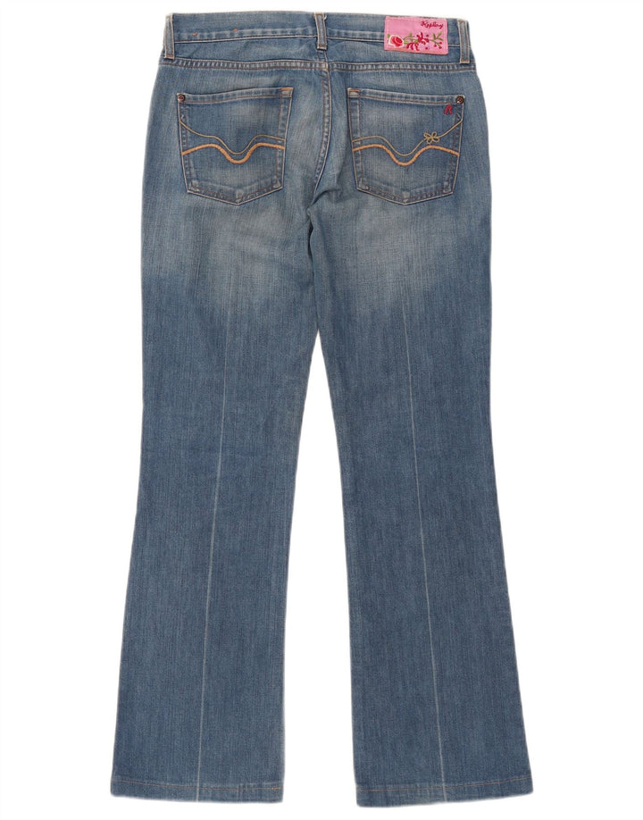 Replay Jeans Bootcut Feminino W27 L30 Azul Algodão
