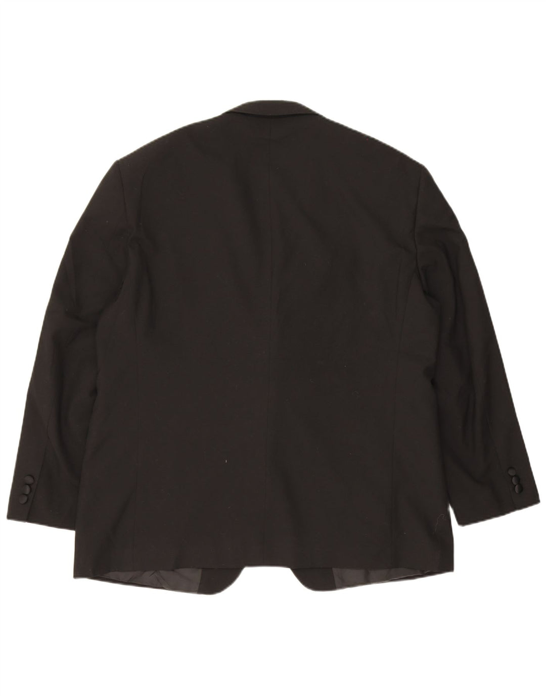 Jaqueta blazer masculina de 2 botões Marks & Spencer Reino Unido 44 XL preto poliéster