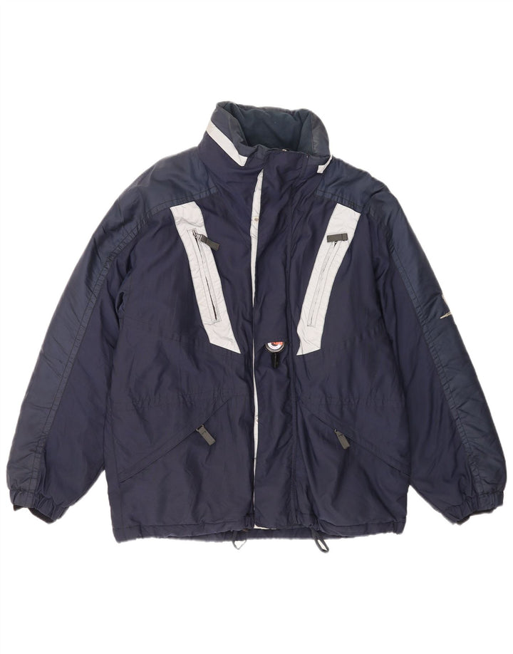 Jaqueta de esqui Belfe & masculina IT 48 médio azul marinho colorblock poliamida
