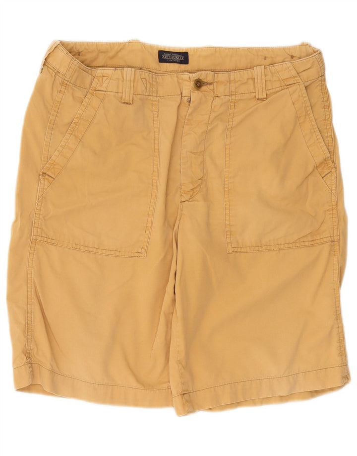 Shorts Chino Masculino Vintage IT 48 Médio W32 Algodão Amarelo