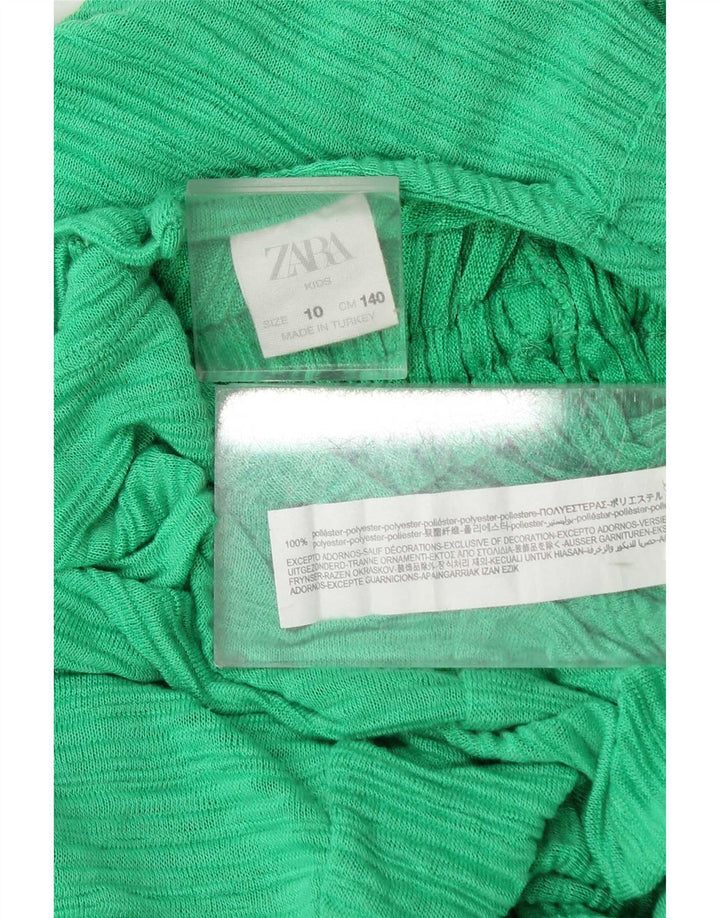 Macacão Zara Meninas 9-10 Anos Verde Poliéster