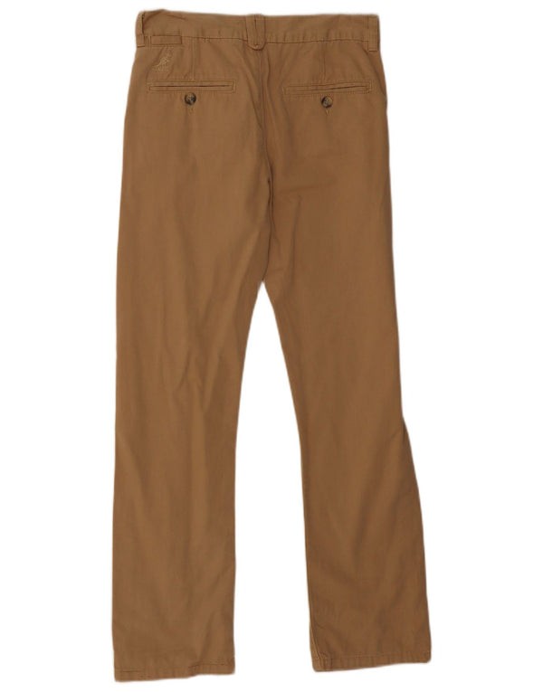 Calças Chino Retas Meninos Kangol 11-12 Anos W26 L27 Algodão Bege