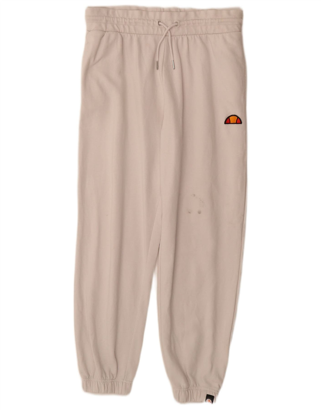 Calça de treino feminina ELLESSE Joggers UK 14 grande algodão branco