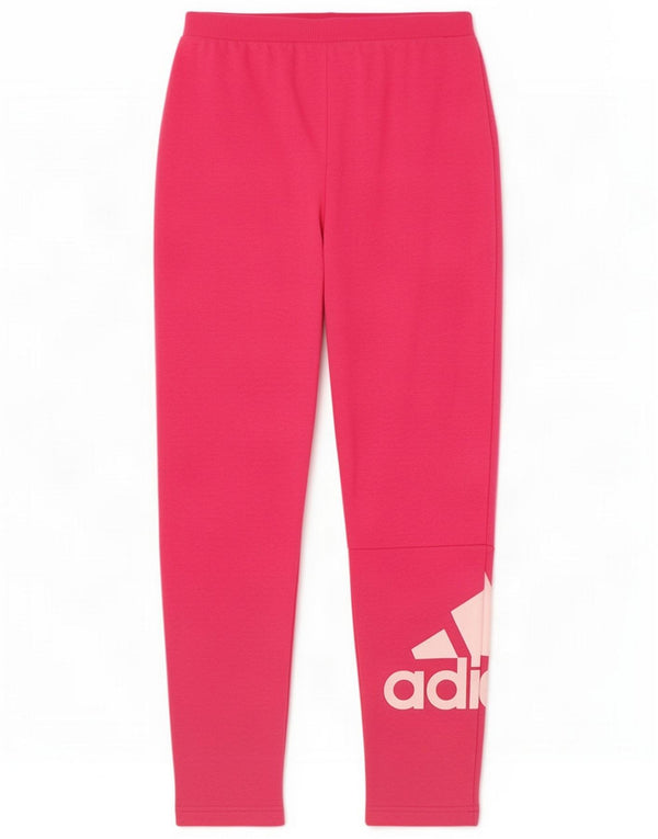 Calças de treino gráfico para meninas Adidas 11-12 anos algodão rosa