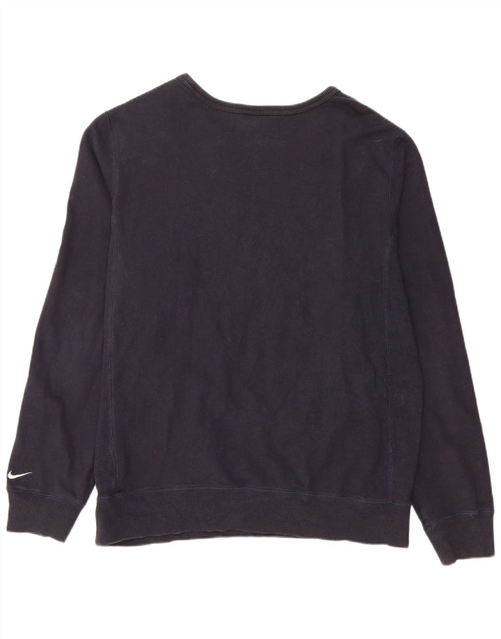 Jumper de moletom gráfico masculino NIKE grande azul marinho