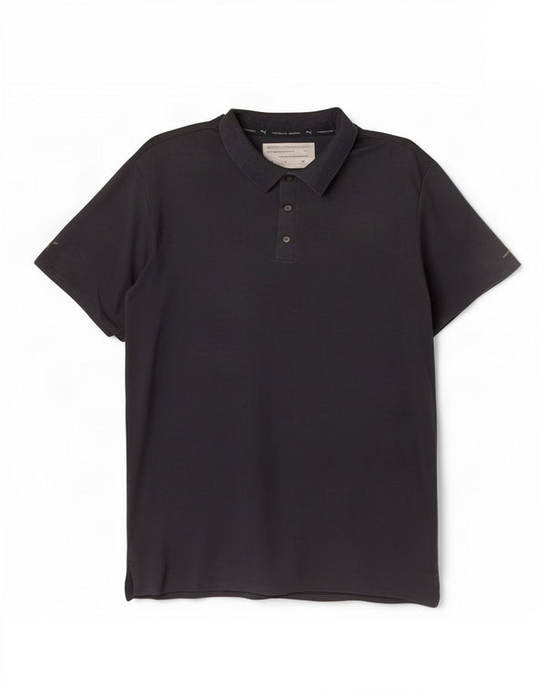 Camisa polo masculina Puma Porsche Design XL preta de algodão