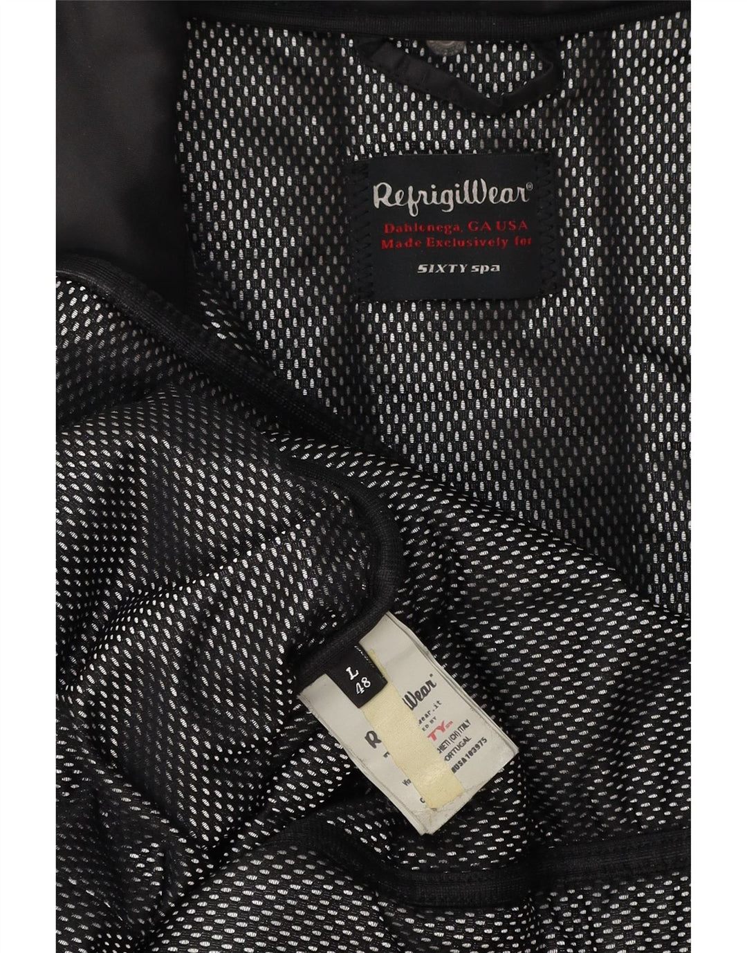 Casaco acolchoado feminino Refrigiwear UK 16 grande poliéster preto