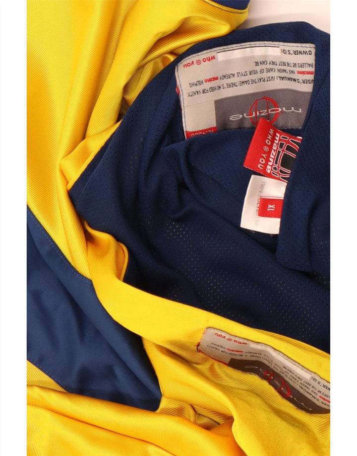 Mazine Colete Masculino Top XL Amarelo Colorblock Poliéster