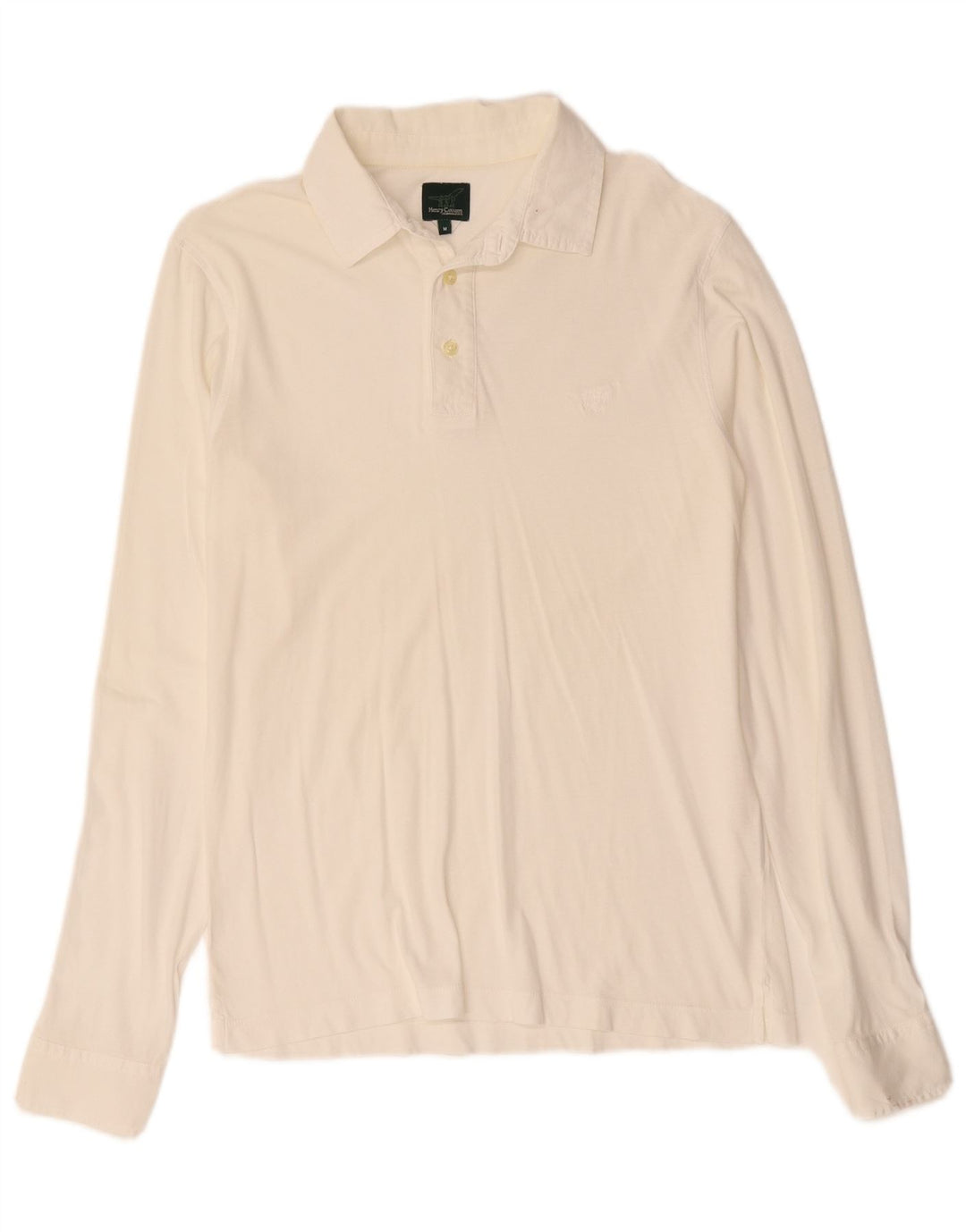 Camisa pulôver masculina Henry Cottons Reino Unido 14 médio branco