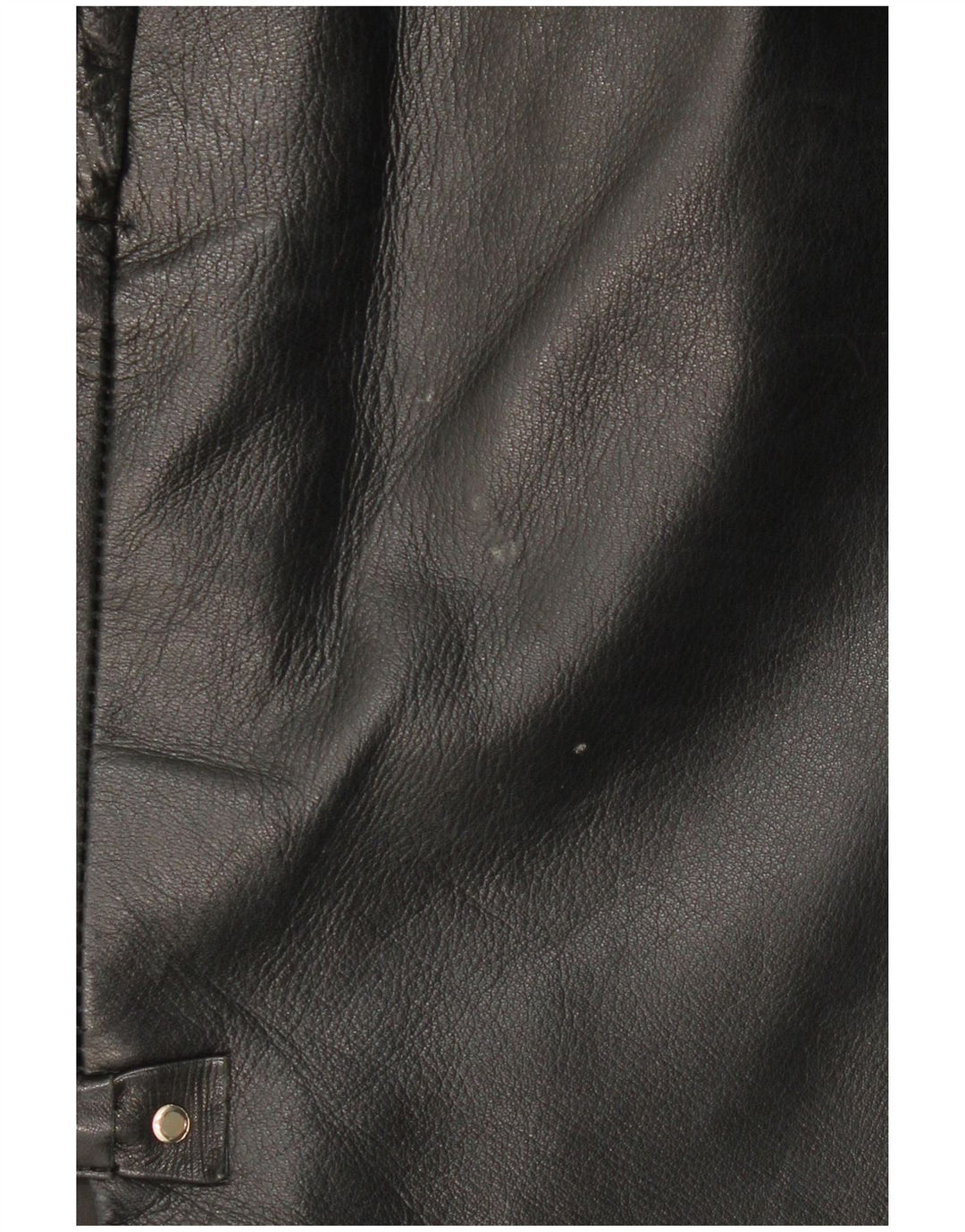 Saia de couro feminina vintage W32 grande preta