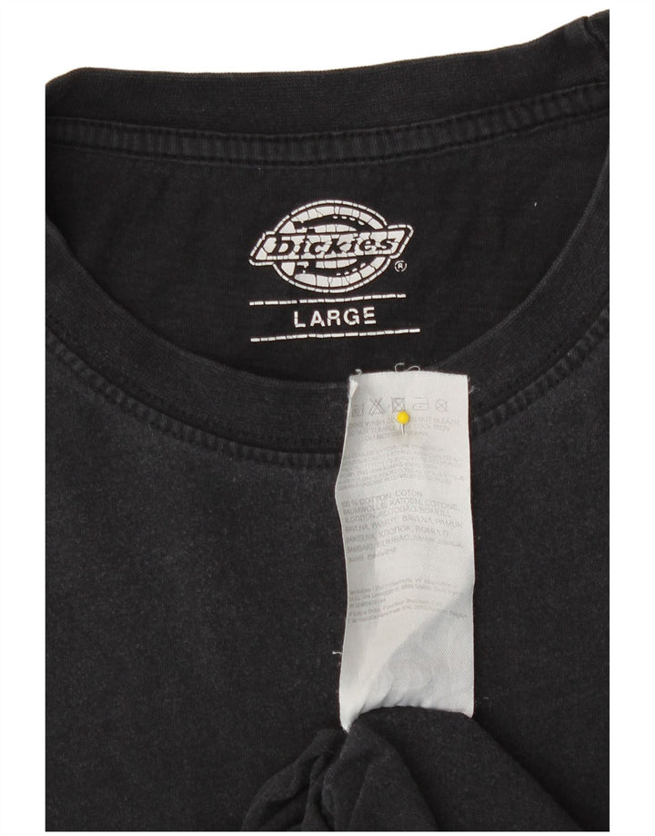 Camiseta masculina Dickies top grande de algodão preto