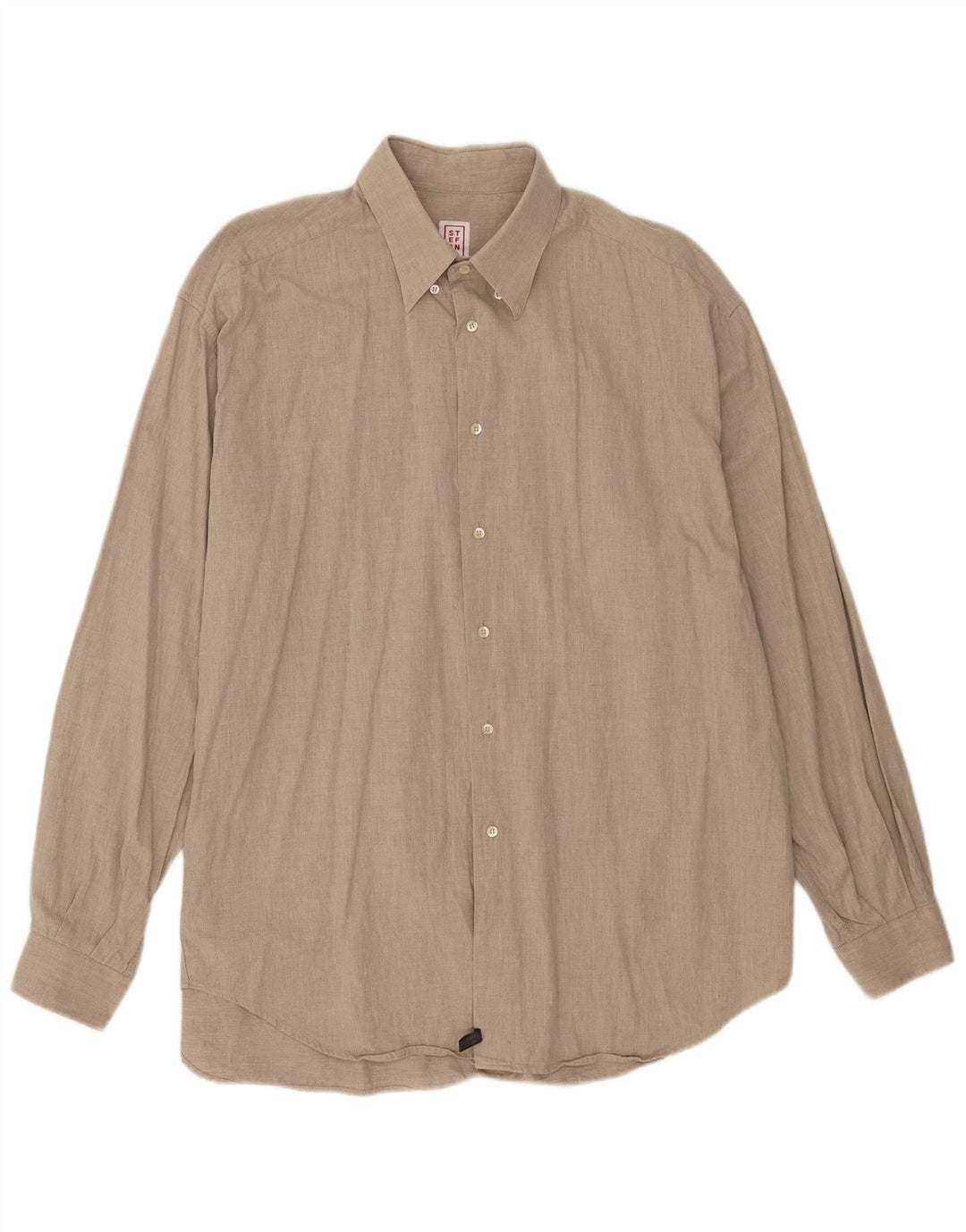 Camisa masculina Stefanel XL algodão bege