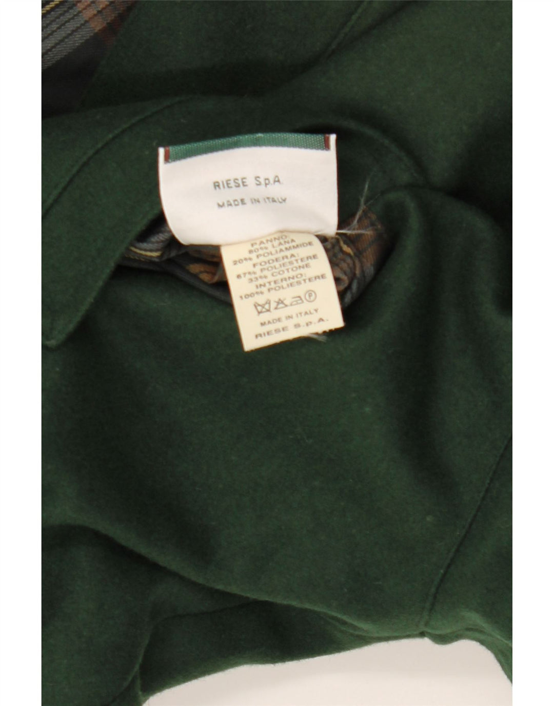 Jaqueta masculina reversível Navigare UK 38 lã verde média