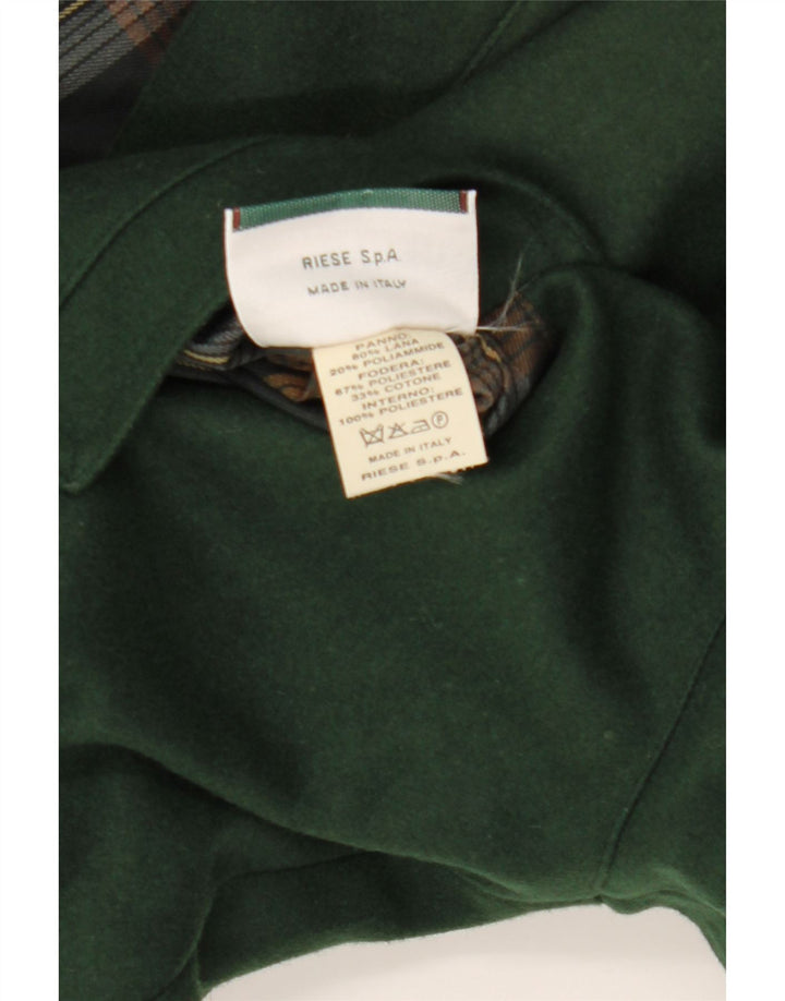 Jaqueta masculina reversível Navigare UK 38 lã verde média