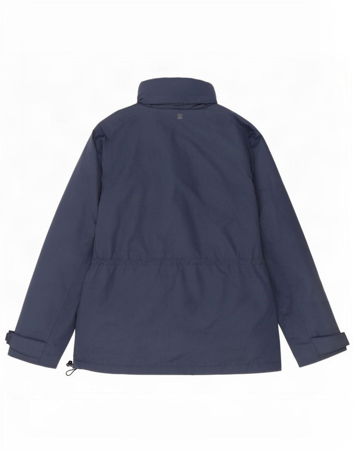 Jaqueta corta-vento feminina com capuz Mountain Warehouse Reino Unido 10 pequena azul marinho