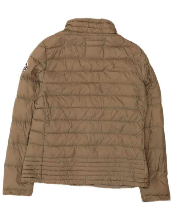 Jaqueta acolchoada feminina Puffa UK 14 grande poliamida marrom