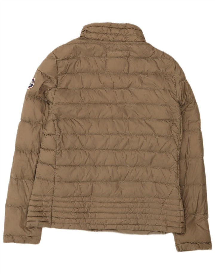 Jaqueta acolchoada feminina Puffa UK 14 grande poliamida marrom