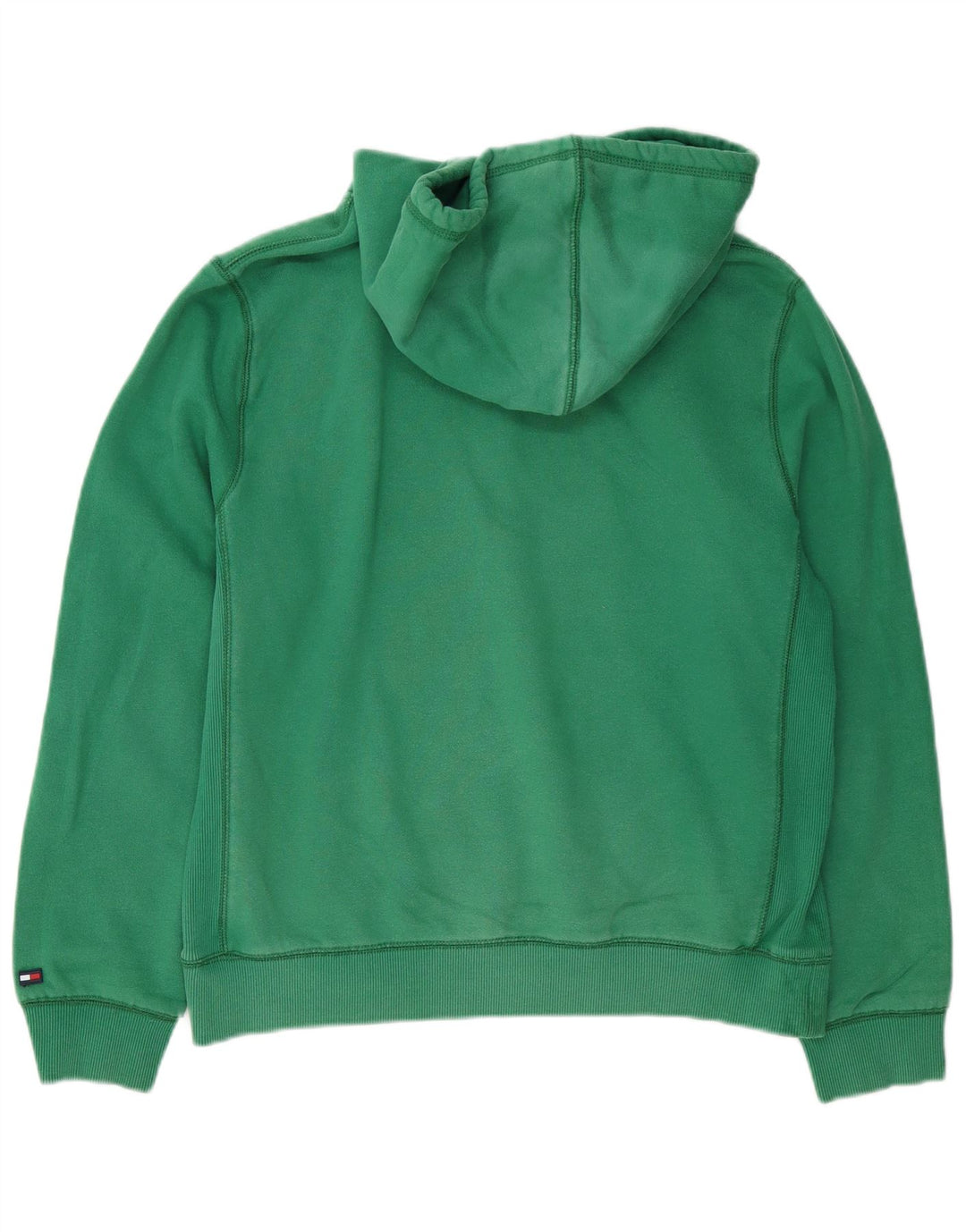 Suéter com capuz gráfico masculino Tommy Hilfiger verde médio