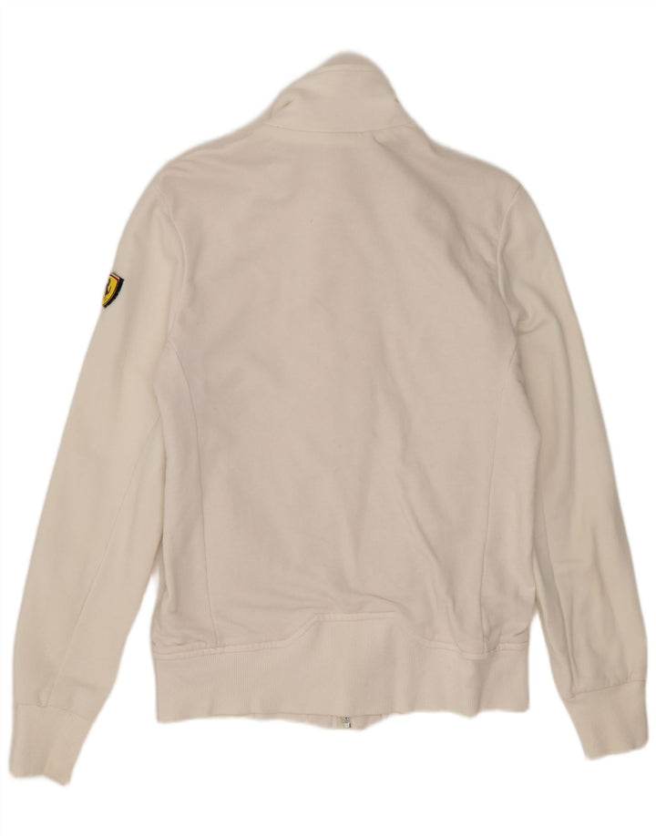 Puma Mens Tracksuit Top Jacket Pequeno Algodão Branco