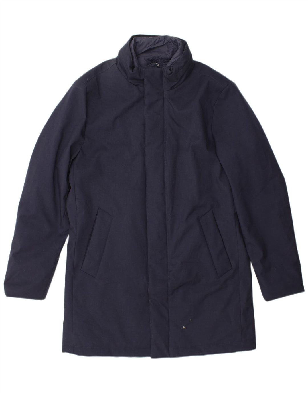 Casaco corta-vento masculino Boggi UK 38 poliéster azul marinho médio