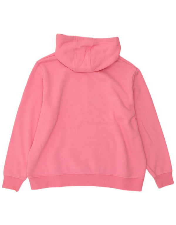 ELLESSE Suéter feminino com capuz grande e gráfico UK 22 3XL algodão rosa