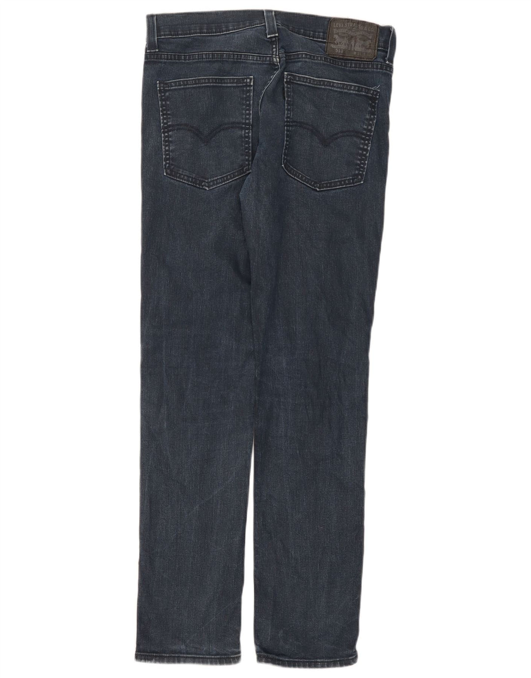 Levi's Masculino 511 Slim Jeans W31 L32 Azul Marinho Algodão