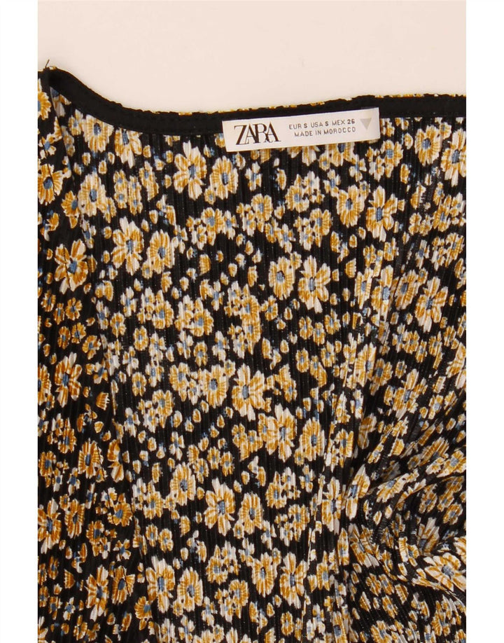 Macacão feminino Zara UK 10 pequeno preto floral