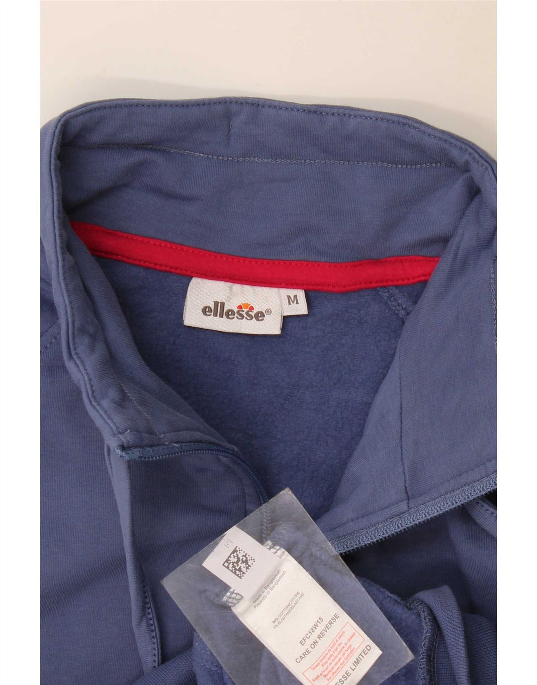 Jaqueta feminina Ellesse com agasalho gráfico UK 14 algodão azul marinho médio