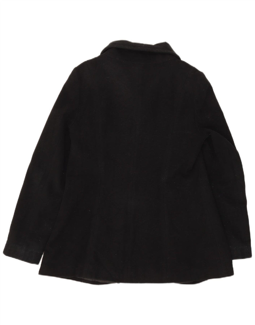 Jaqueta blazer feminina Zara com 3 botões Reino Unido 14 grande lã preta